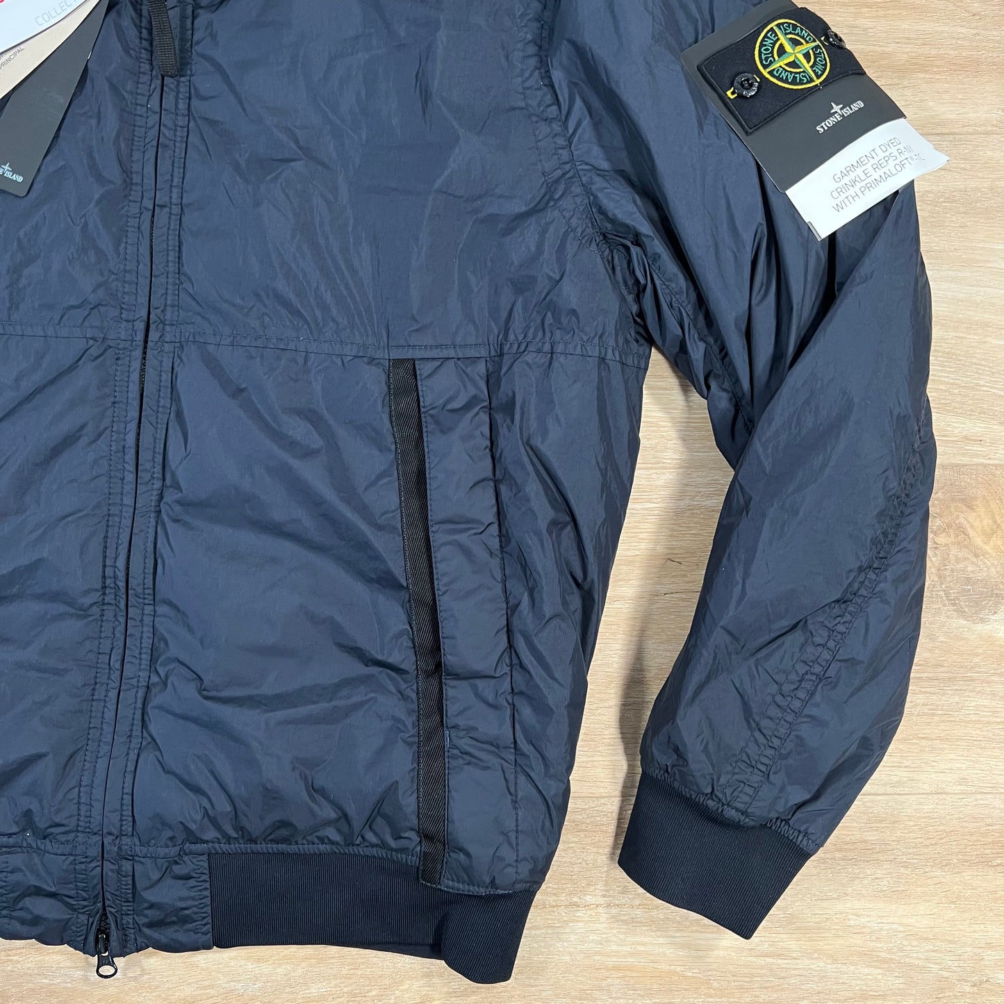 Stone Island Crinkle Reps Nylon Jacket in Navy