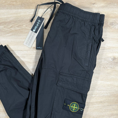 Stone Island Stretch Tela Cargo Pants in Black