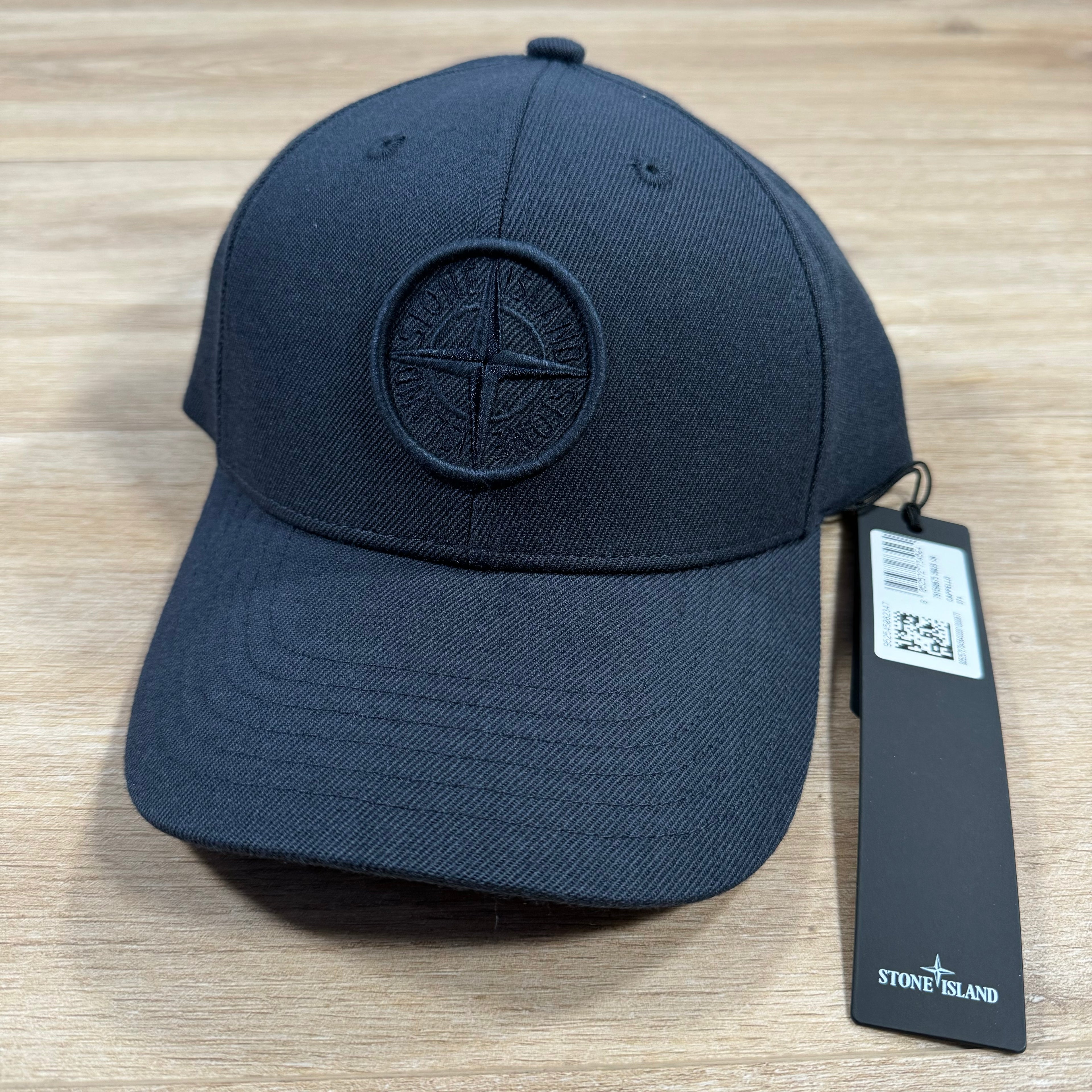 Reps Cap Stone Island Cotton Reps Baseball Cap in Navy – Label Menswear