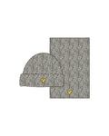 Lyle & Scott Donegal Scarf and Beanie Gift Set in Light Grey Marl