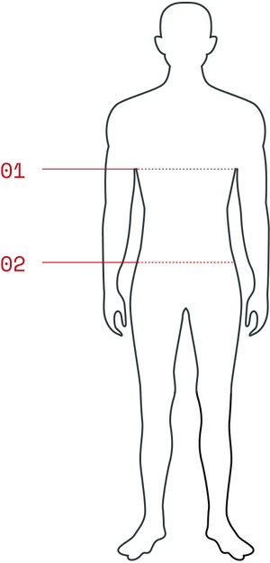 Bottom measurement diagram