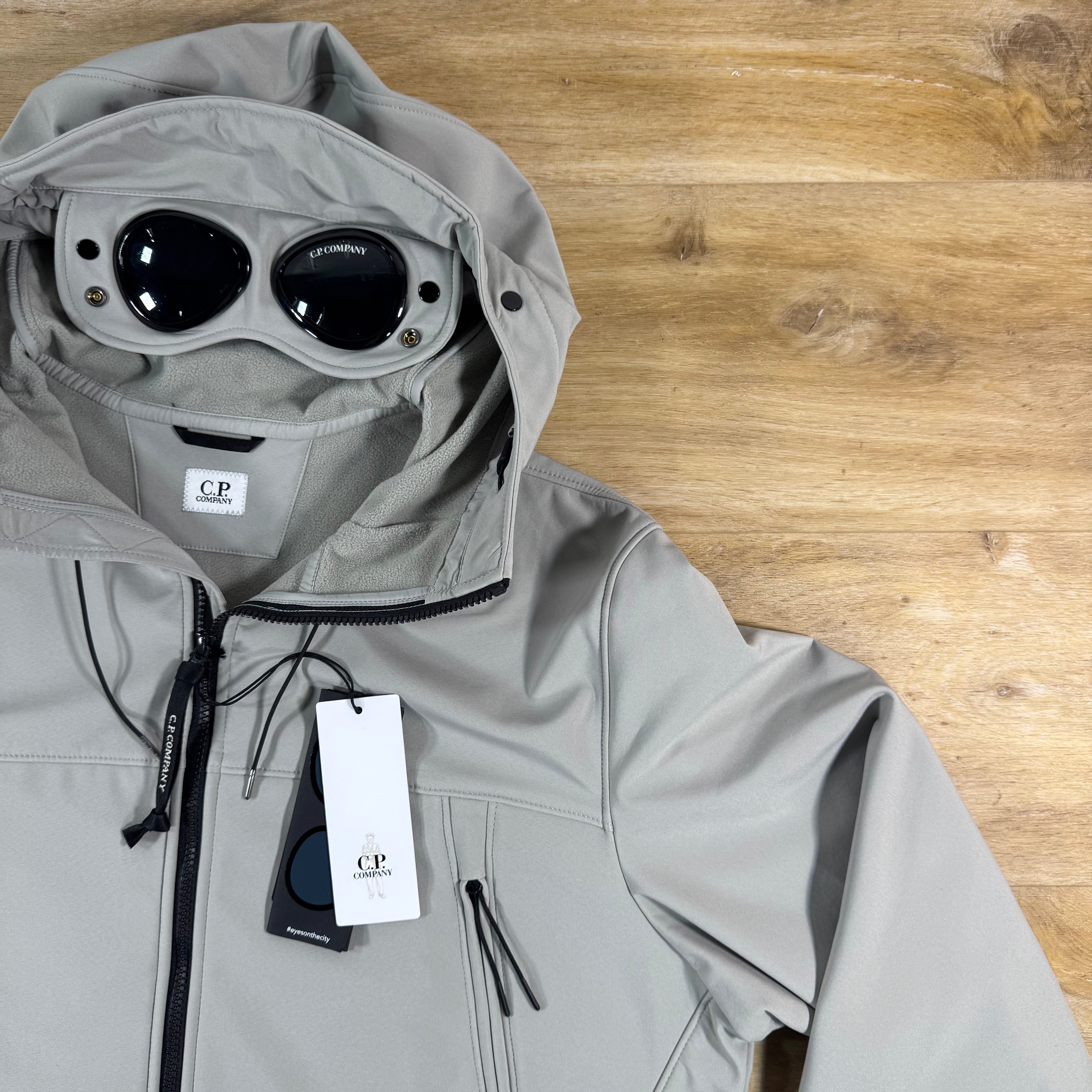 C.P. Company Shell-R Goggle Jacket in London Fog - Grey