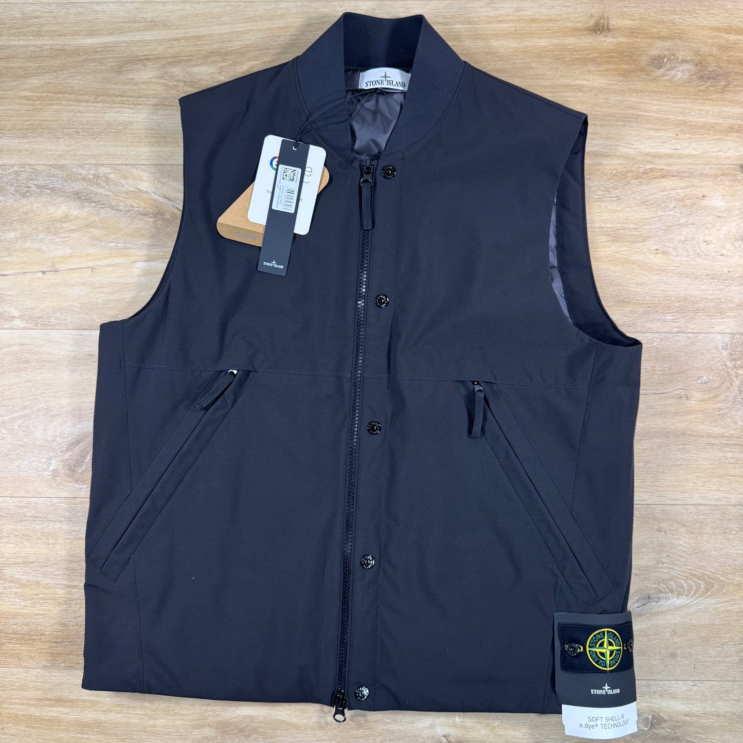 Stone Island Soft Shell-R Vest in Black