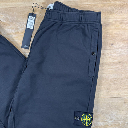 Stone Island Loose Fit Fleece Sweatpants in Black