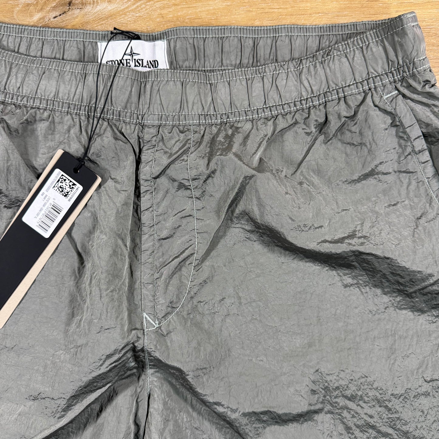 Stone Island Nylon Metal Swim Shorts in Pearl Grey