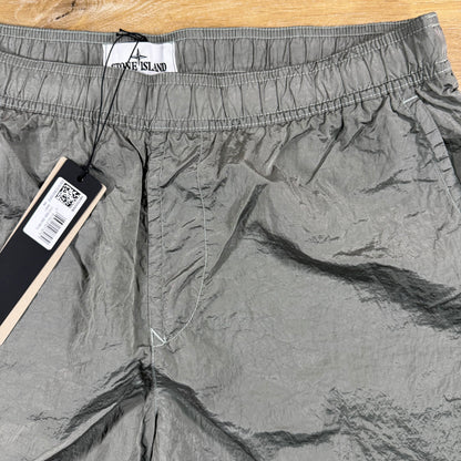 Stone Island Nylon Metal Swim Shorts in Pearl Grey