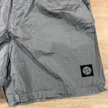 Stone Island Nylon Metal Swim Shorts in Pearl Grey