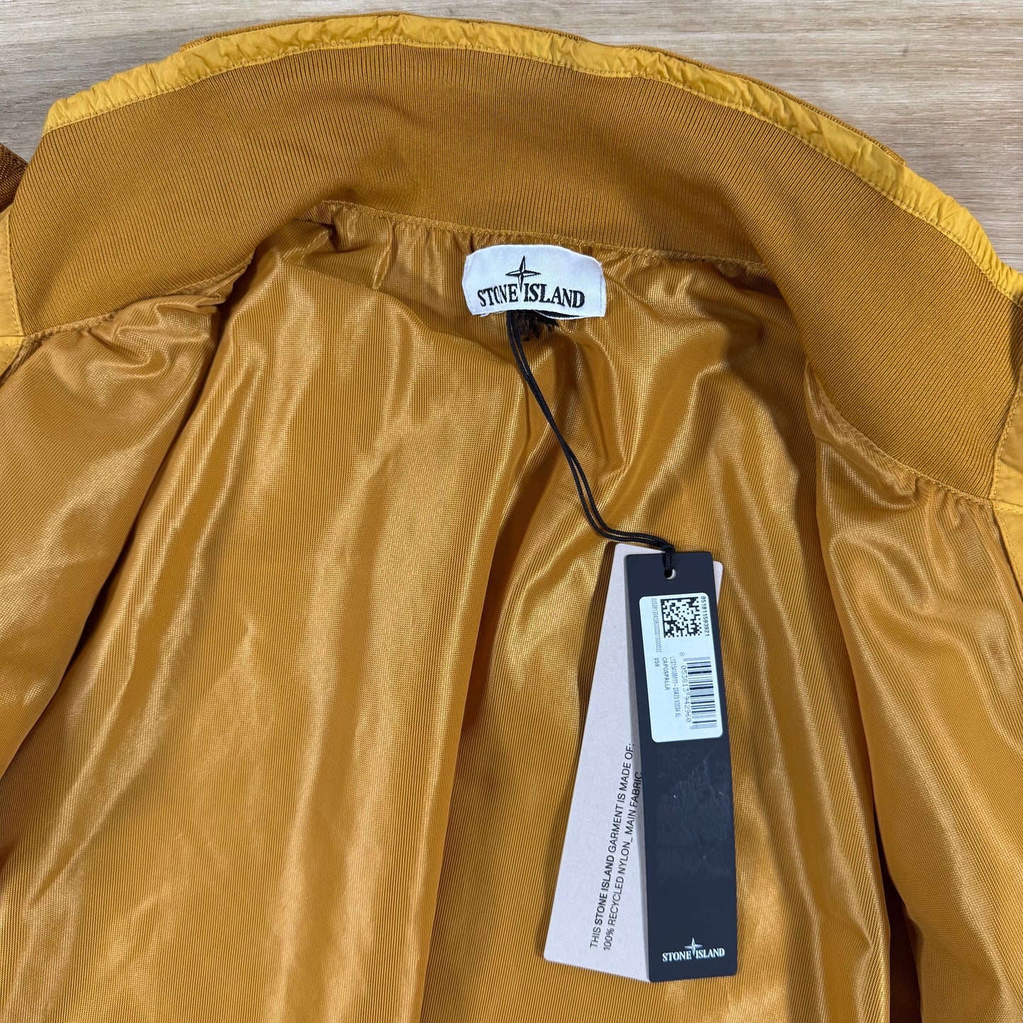 Stone Island Crinkle Reps NY Jacket in Mustard