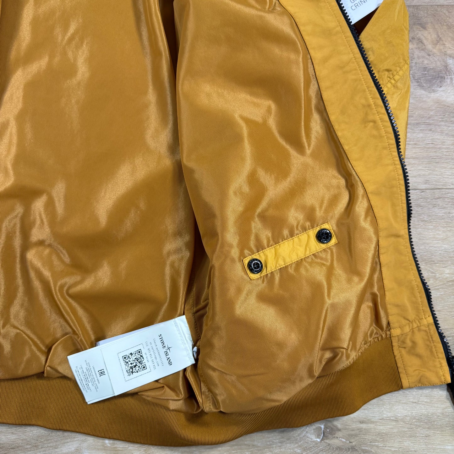 Stone Island Crinkle Reps NY Jacket in Mustard