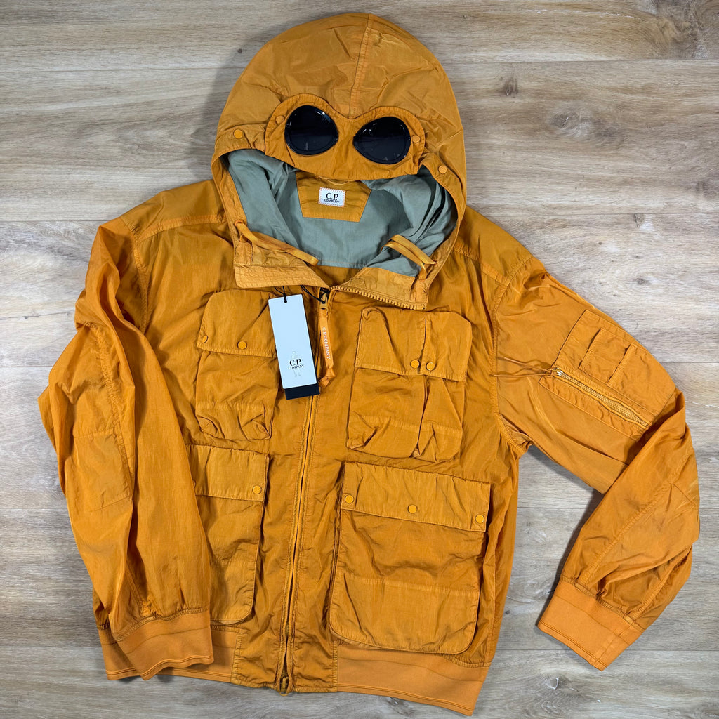 C.P. Company Chrome-R Goggle Jacket in Desert Sun - Orange