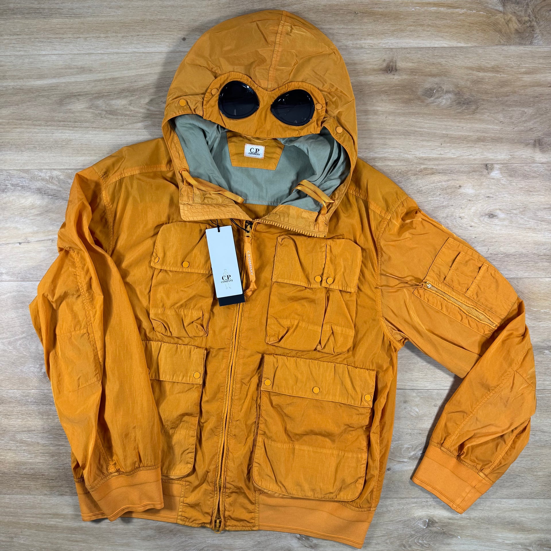 C.P. Company Chrome-R Goggle Jacket in Desert Sun - Orange – Label