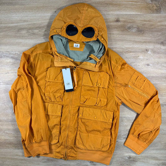 C.P. Company Chrome-R Goggle Jacket in Desert Sun - Orange