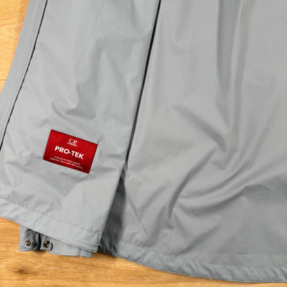 C.P. Company Shell-R Goggle Lens Jacket in Silver Blue