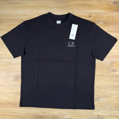 C.P. Company 30/1 Jersey Logo T-Shirt in Navy