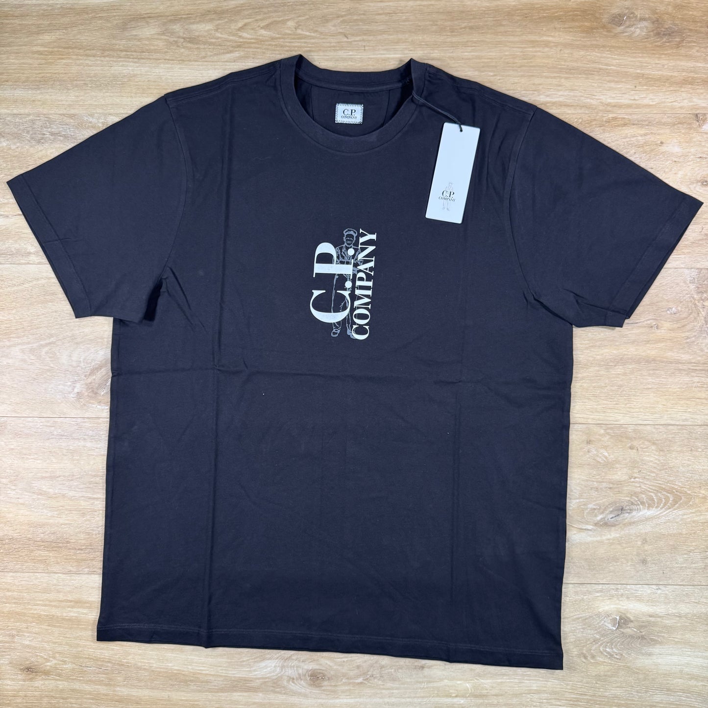 C.P. Company 30/1 Jersey T-Shirt in Black