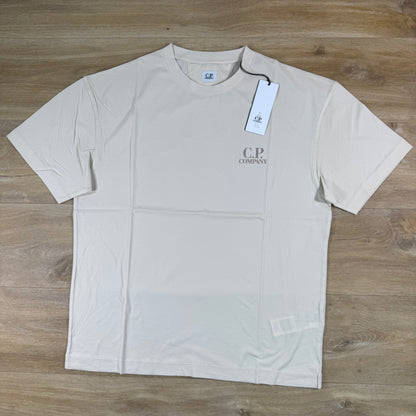C.P. Company 30/1 Jersey Logo T-Shirt in Frozen Due