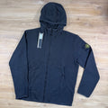 Stone Island Full-Zip Technical Hoodie in Black