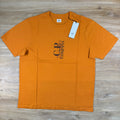 C.P. Company 30/1 Jersey T-Shirt in Desert Sun - Orange