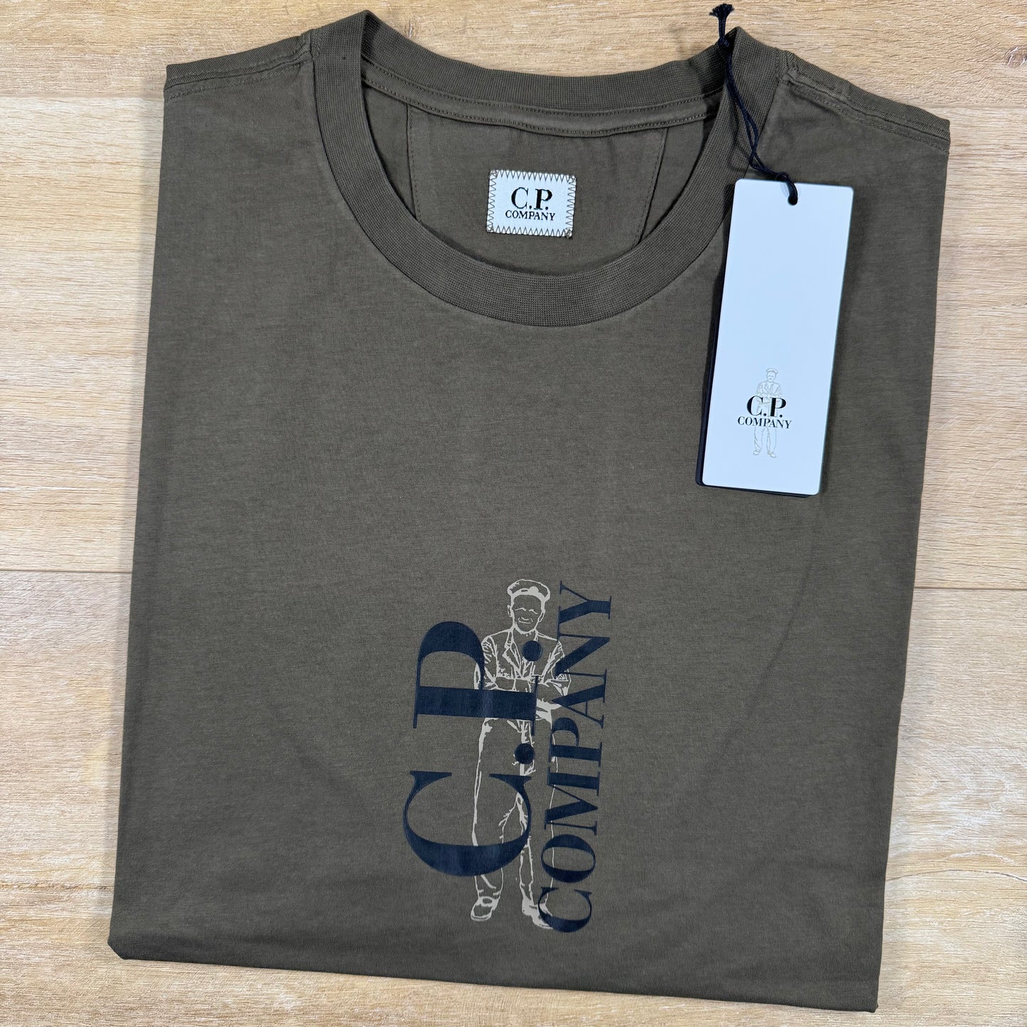 C.P. Company 30/1 Jersey T-Shirt in Ivy Green