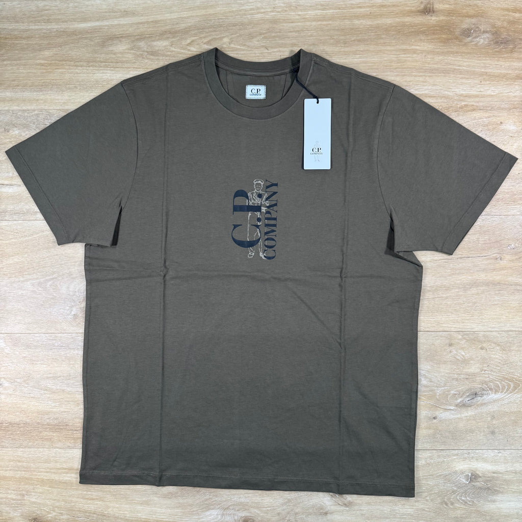 C.P. Company 30/1 Jersey T-Shirt in Ivy Green
