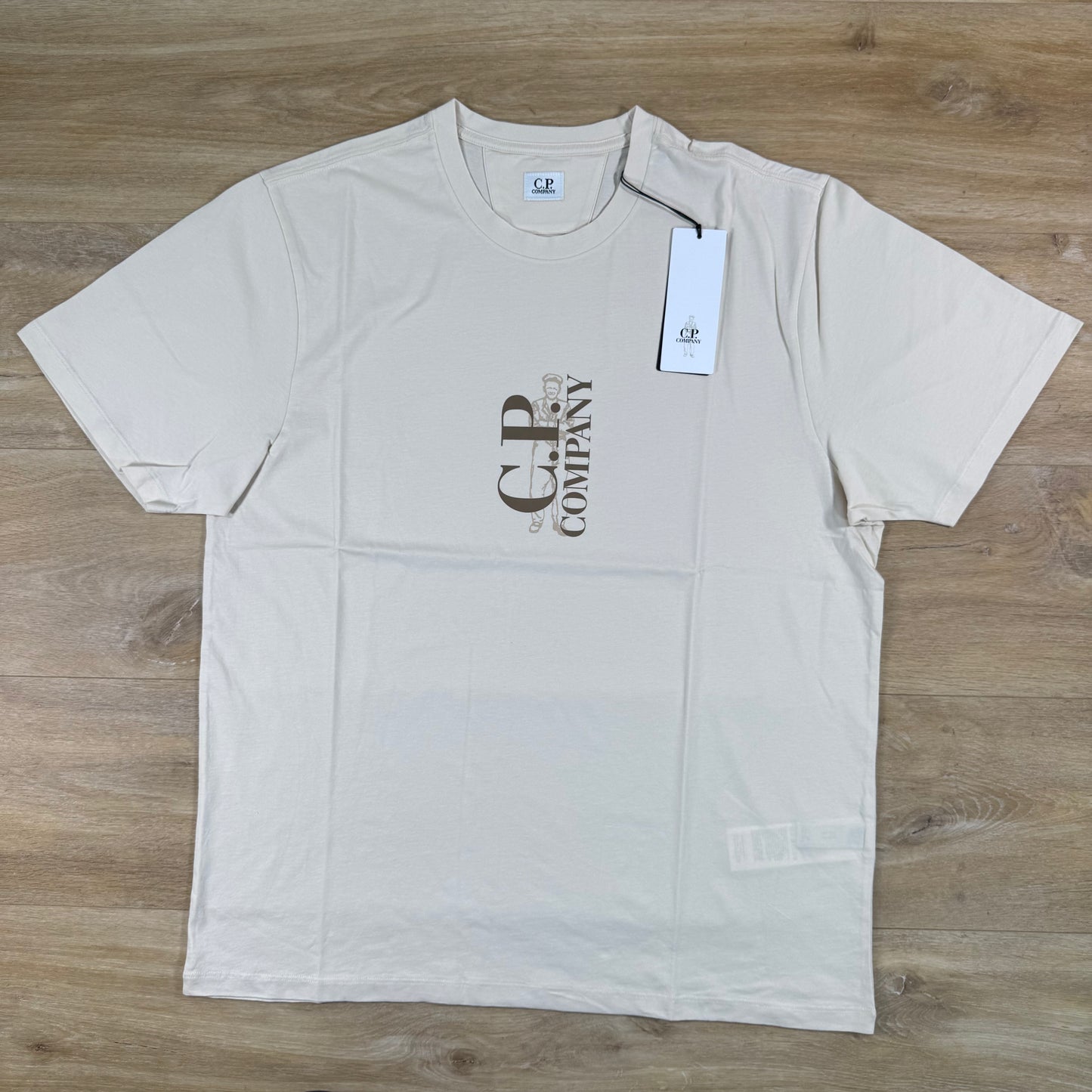 C.P. Company 30/1 Jersey T-Shirt in Frozen Dew