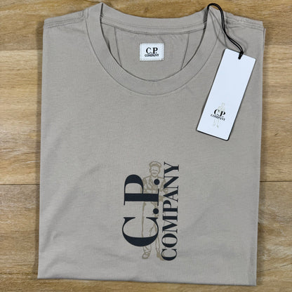 C.P. Company 30/1 Jersey T-Shirt in Dove