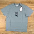 C.P. Company 30/1 Jersey T-Shirt in Silver Blue