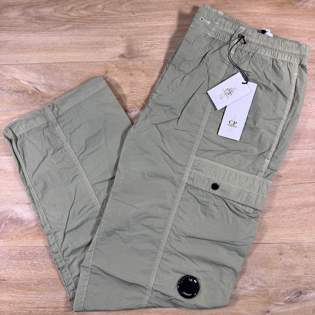C.P. Company Chrome-R Cargo Lens Pants in Moss Gray - Green
