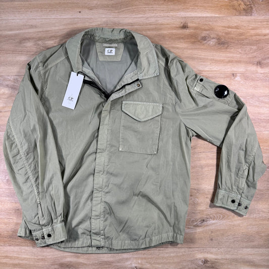 C.P. Company Chrome-R Lens Overshirt in Moss Gray - Green