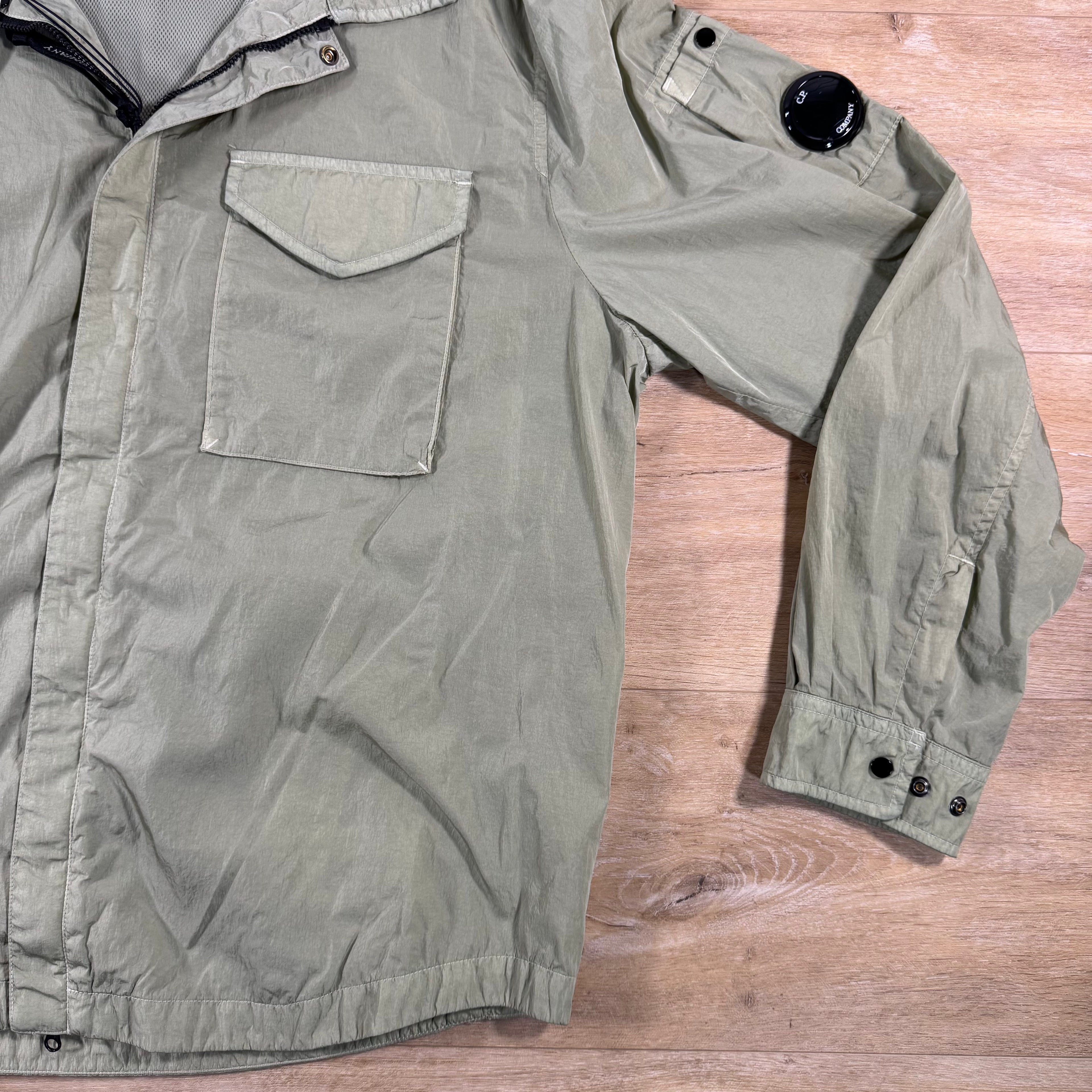 C.P. Company Chrome-R Lens Overshirt in Moss Gray - Green