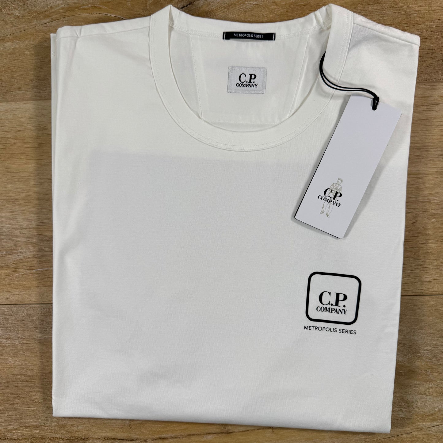 C.P. Company Metropolis Series T-Shirt in Gauze White