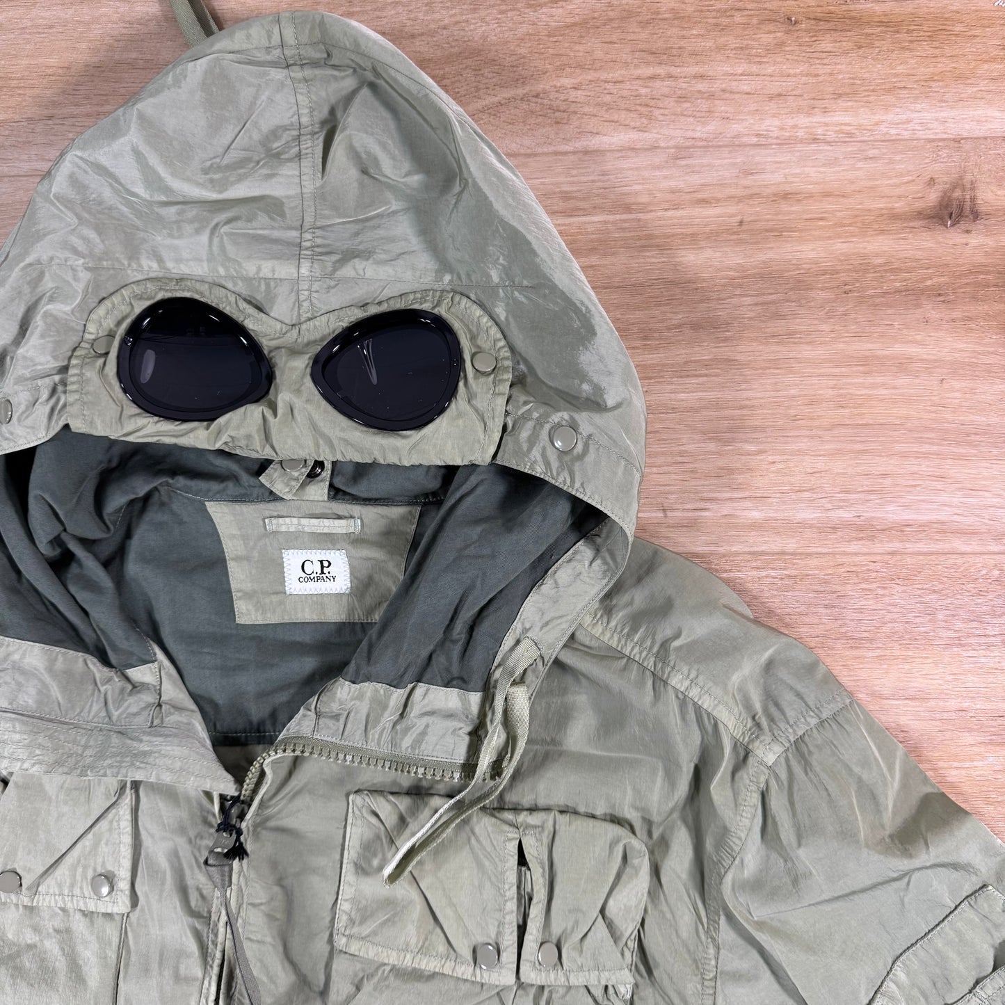 C.P. Company Chrome-R Goggle Jacket in Moss Gray - Green