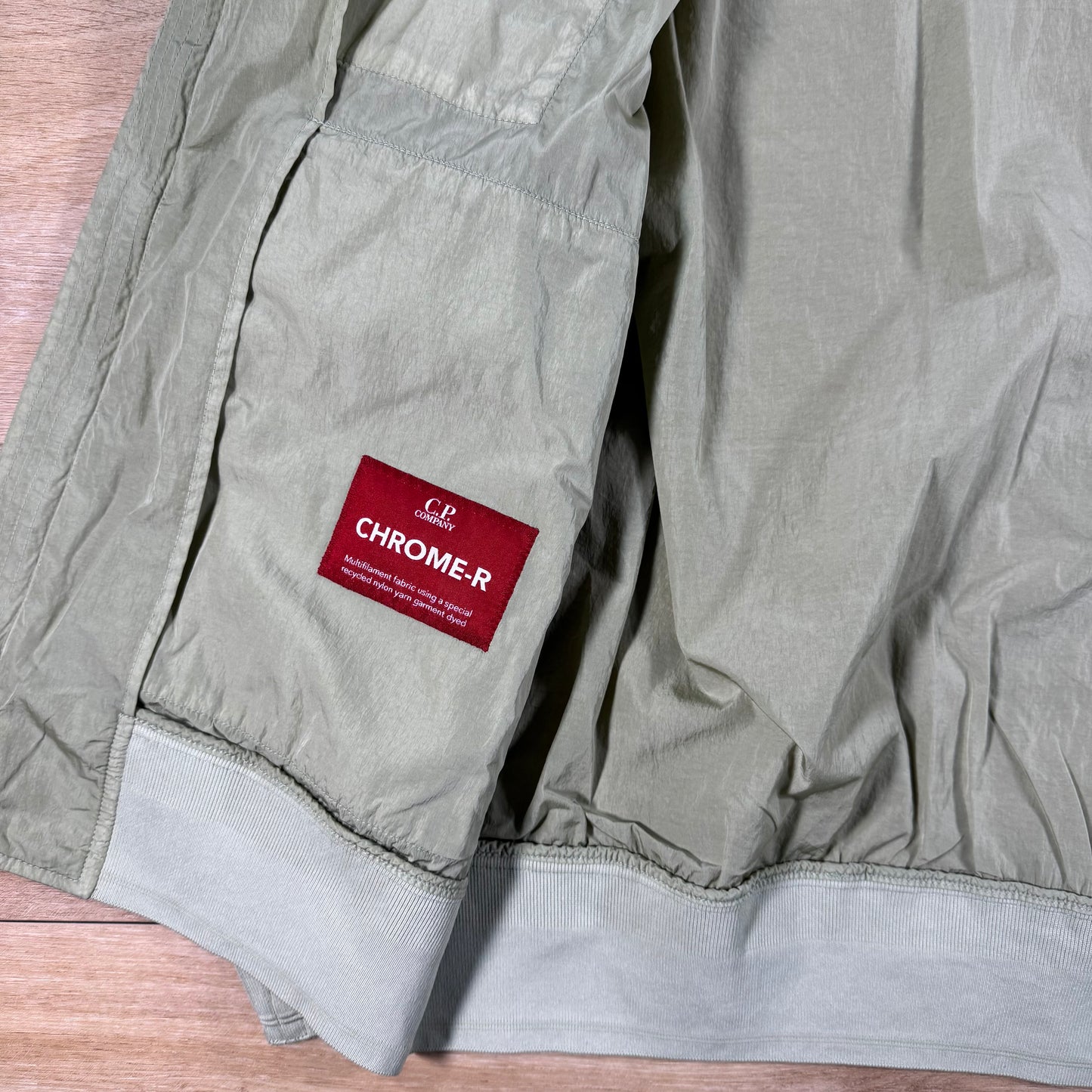 C.P. Company Chrome-R Goggle Jacket in Moss Gray - Green