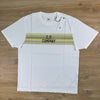 C.P. Company Striped Detail T-Shirt in Gauze White