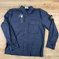 Stone Island Stretch Cotton Tela 'Paracadute' Overshirt in Navy