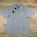 Stone Island Ghost Patch Logo Polo Shirt in Dust Grey