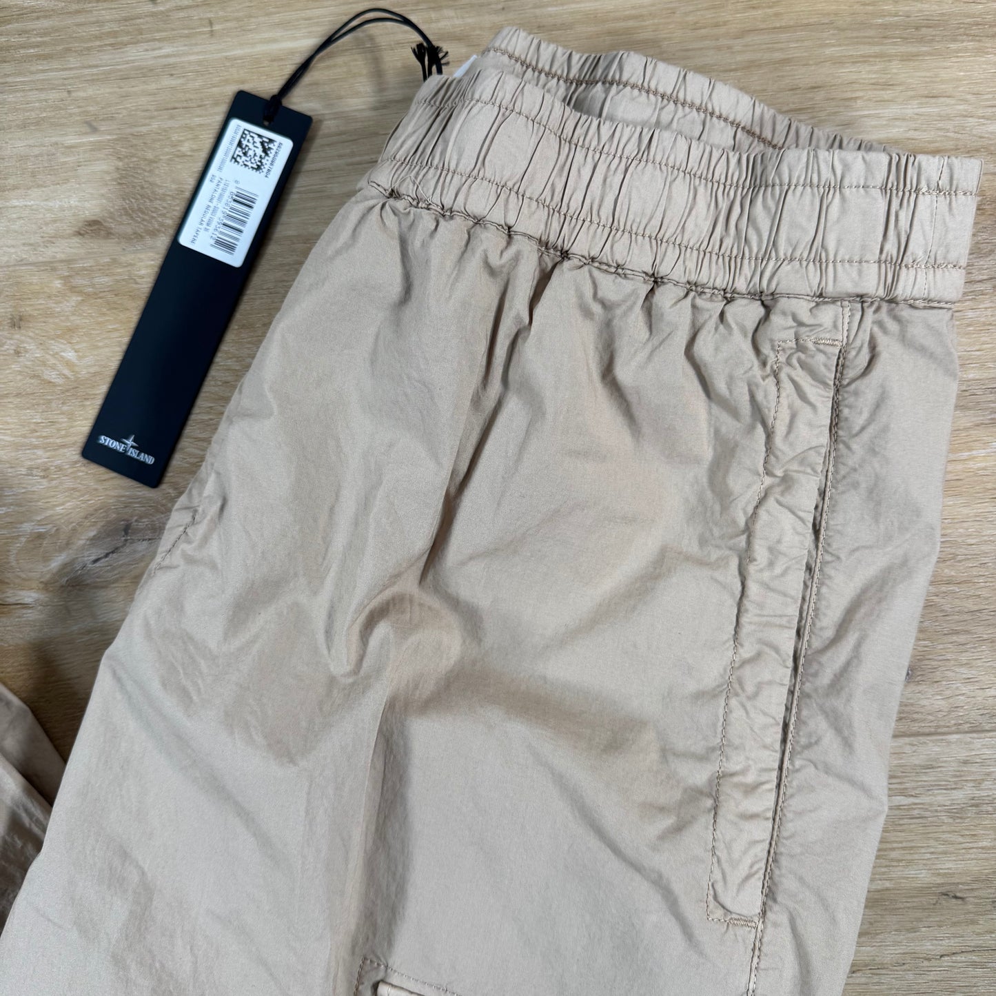 Stone Island Stretch Cotton Tela 'Paracadute' Cargo Pants in Desert