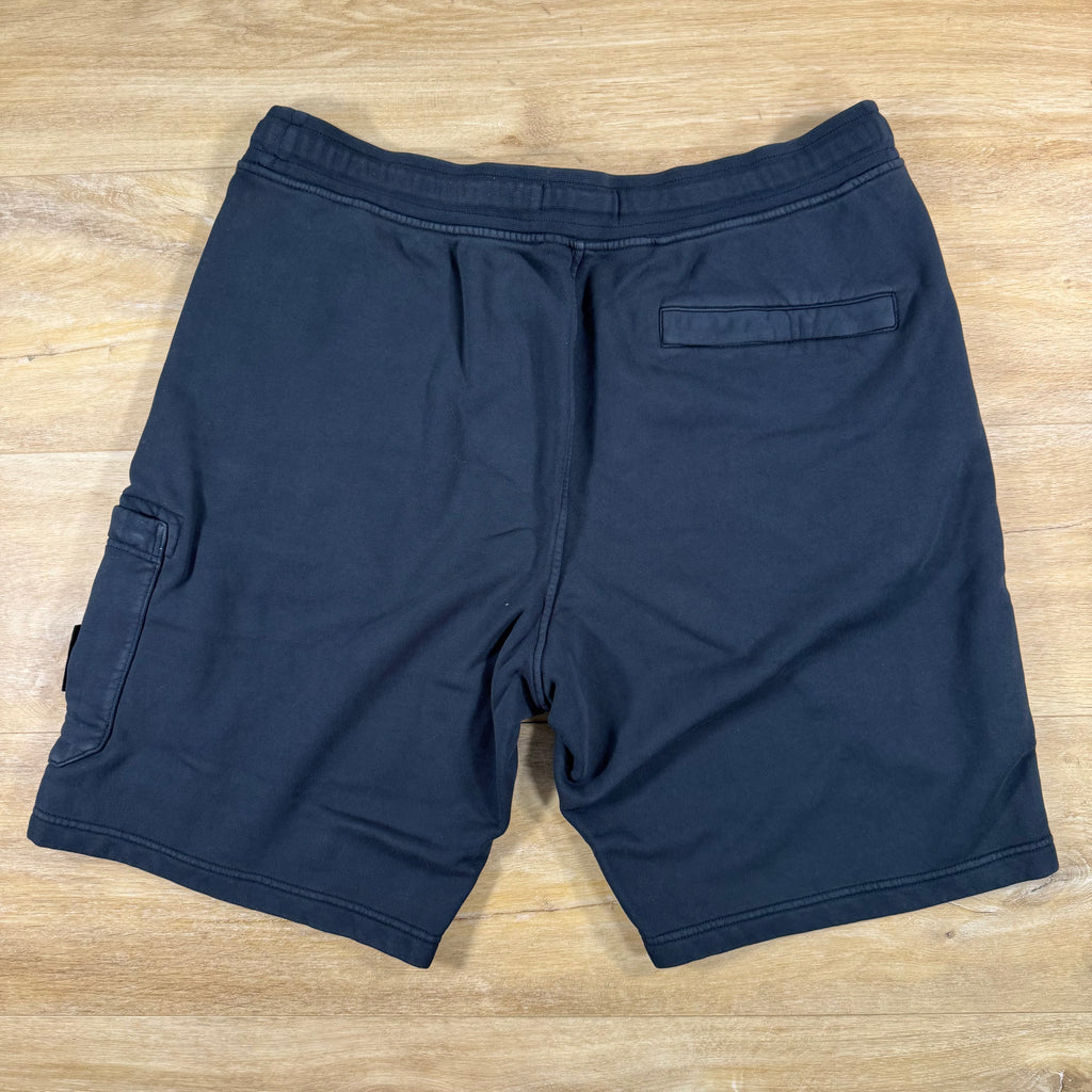 Stone Island Fleece Bermuda Shorts in Navy