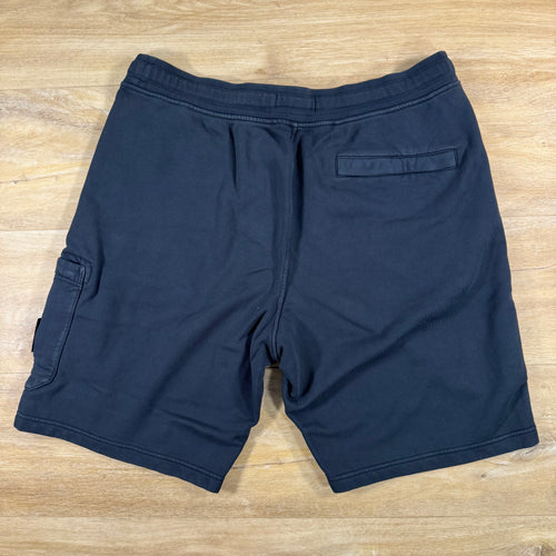 Stone Island Fleece Bermuda Shorts in Navy