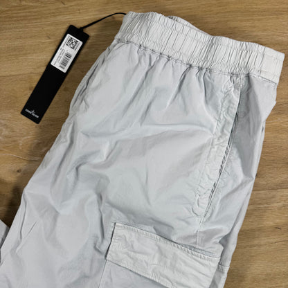 Stone Island Stretch Cotton Tela 'Paracadute' Cargo Pants in Sky Blue