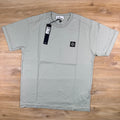 Stone Island Patch Logo T-Shirt in Sage Green