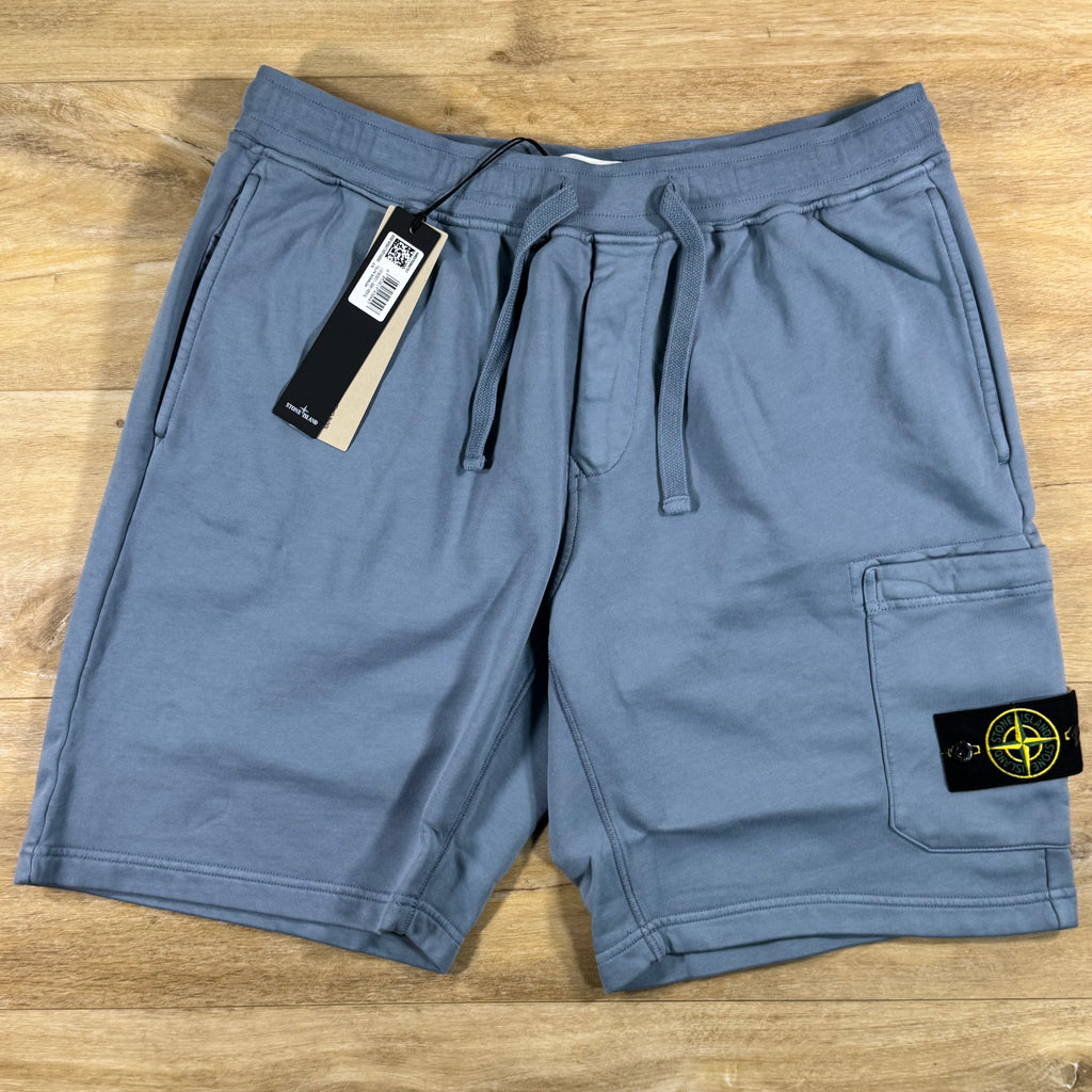 Stone Island Fleece Bermuda Shorts in Avio Blue