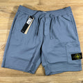 Stone Island Fleece Bermuda Shorts in Avio Blue