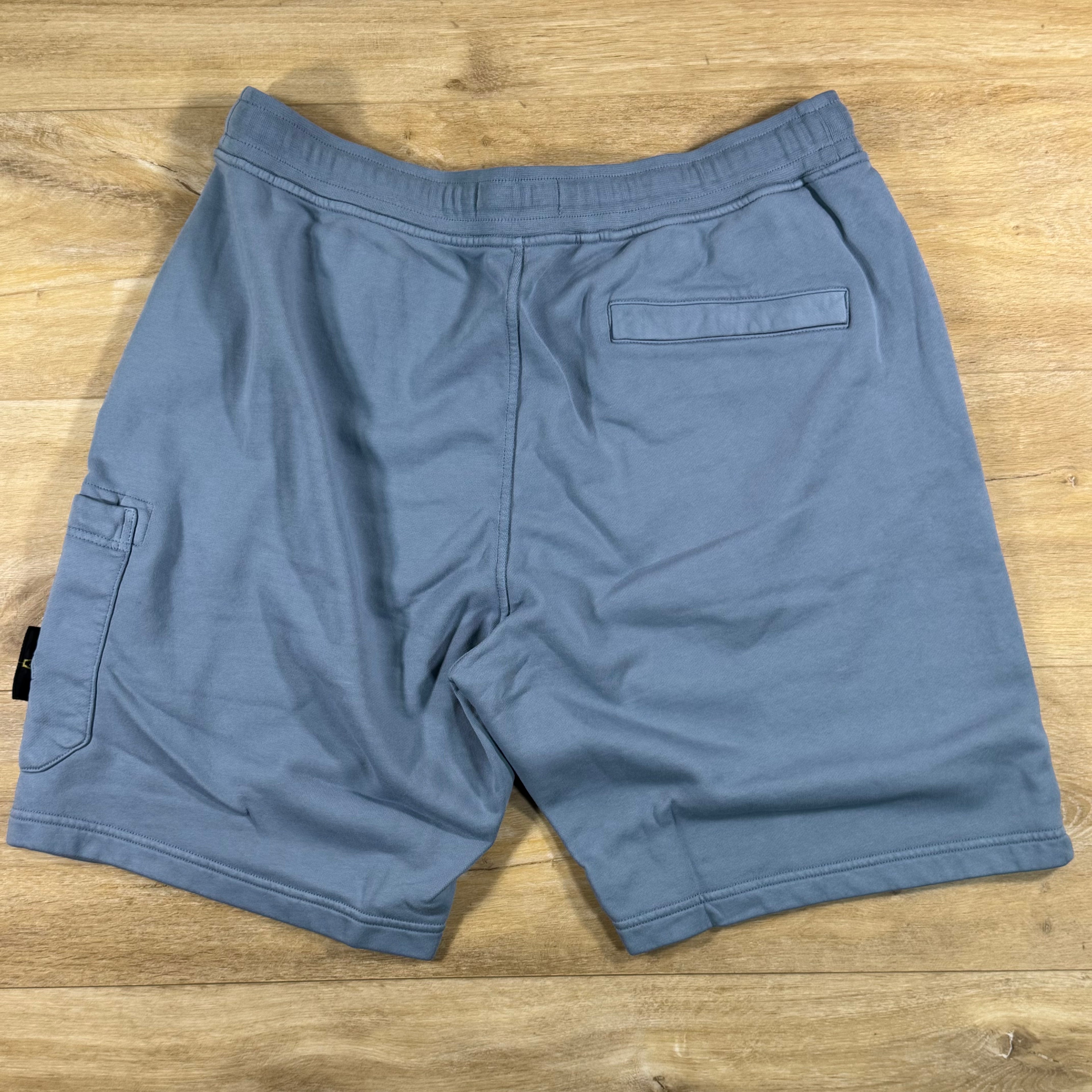 Stone Island Fleece Bermuda Shorts in Avio Blue
