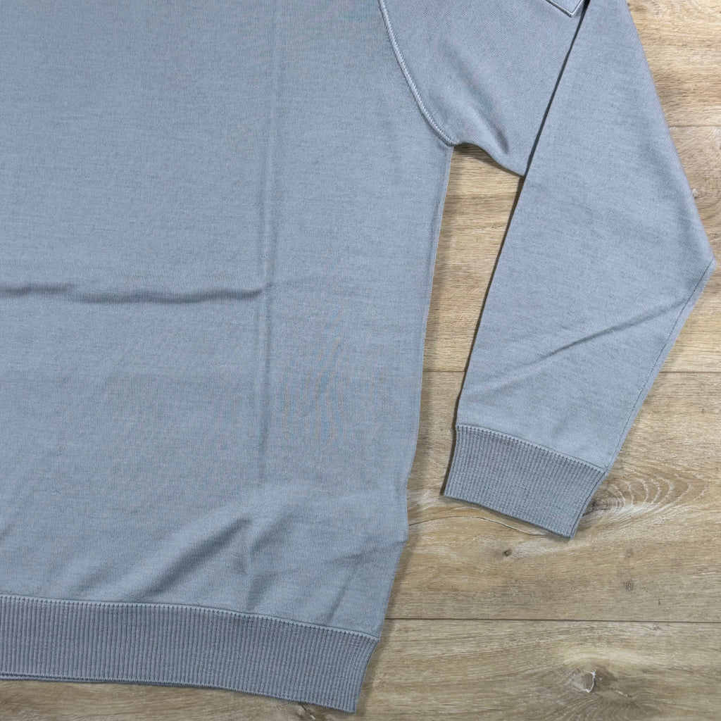 Stone Island Ghost Pure Light RWS Wool Crewneck Jumper in Dust Grey