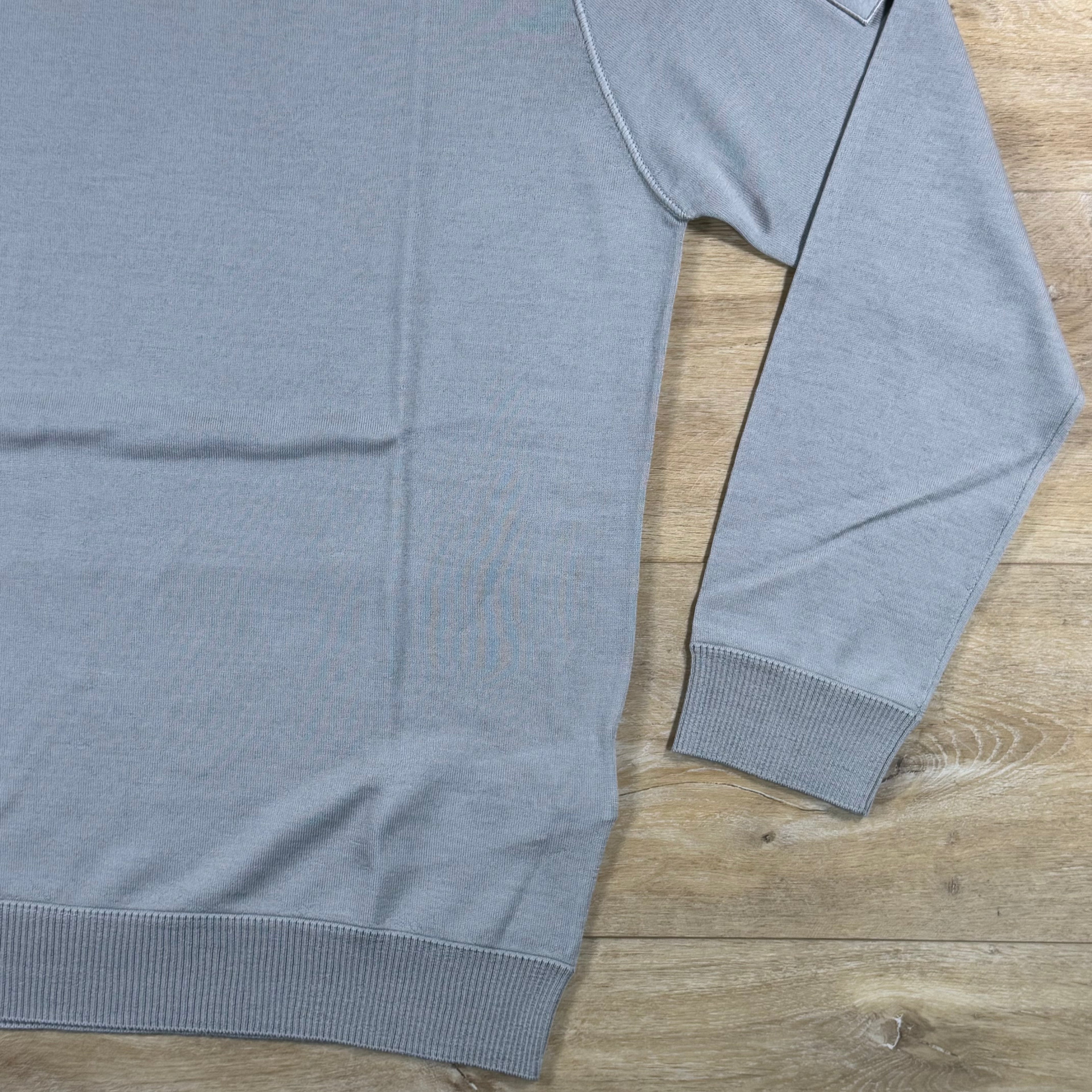 Stone Island Ghost Pure Light RWS Wool Crewneck Jumper in Dust Grey