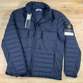 Stone Island Seamless Tunnel Down-TC Stand Collar Jacket in Navy