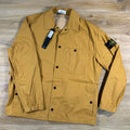 Stone Island Double-Coated Ripstop Overshirt in Mustard