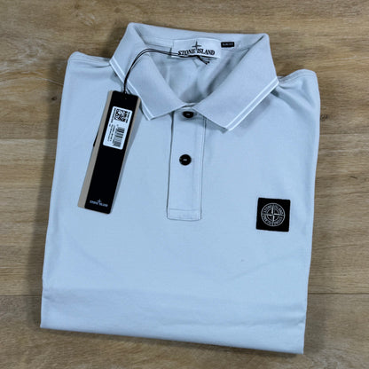 Stone Island Patch Logo Polo Shirt in Sky Blue