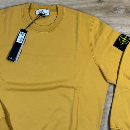 Stone Island Crewneck Fleece Sweatshirt in Mustard